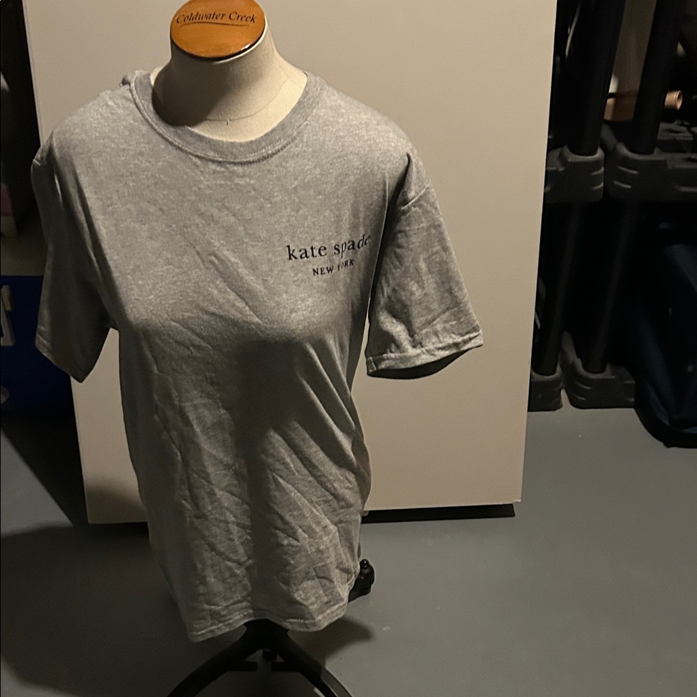 kate spade Gray Logo Short Sleeve Tee